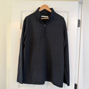 Criquet Black Quarter Zip Black Pullover